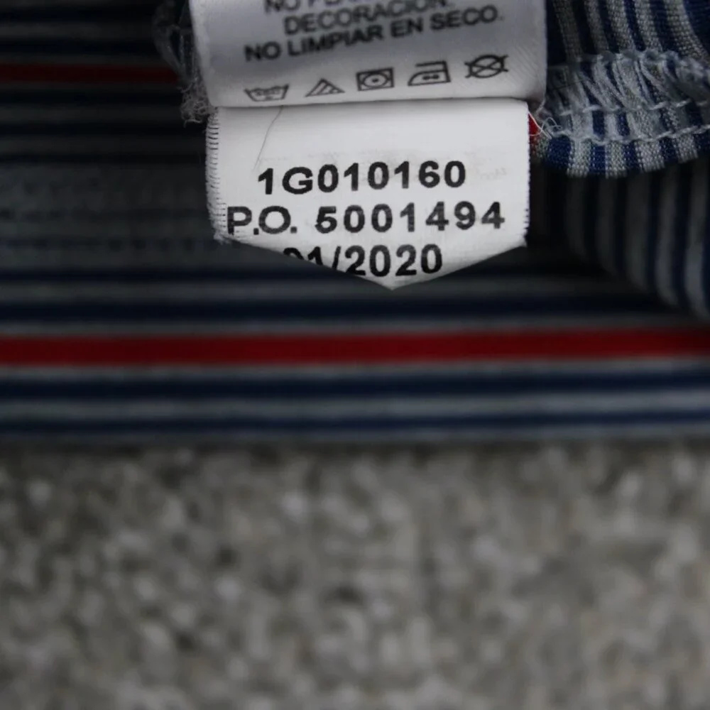 Vineyard Vines Performance Polo Shirt Mens Large Red/Blue Striped Stretch S/S - Picture 10 of 14
